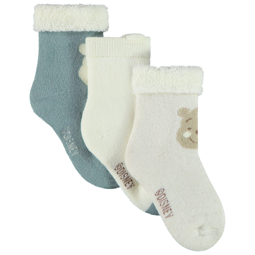 Lot de 3 paires de chaussettes Winnie Disney pour bébé garçon 