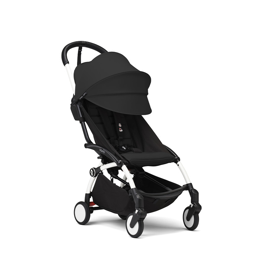Kinderwagen Stokke® YOYO³ vanaf 6 maanden - Frame wit/Zwart 