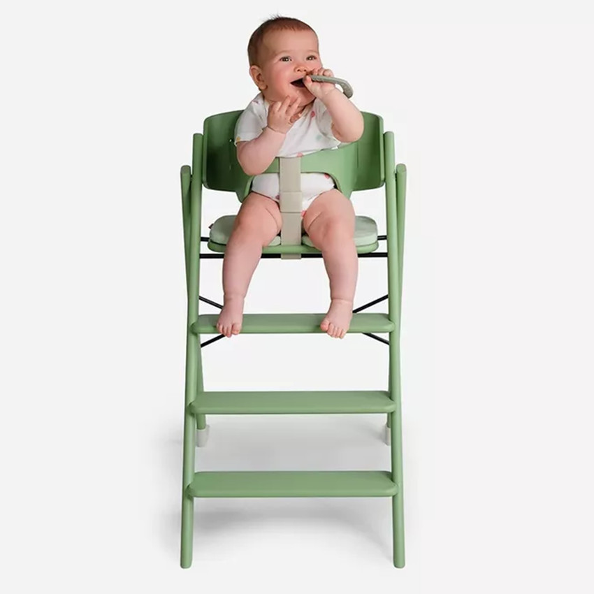 Chaise haute Kaos Klapp évolutive pliable Hêtre Vert 