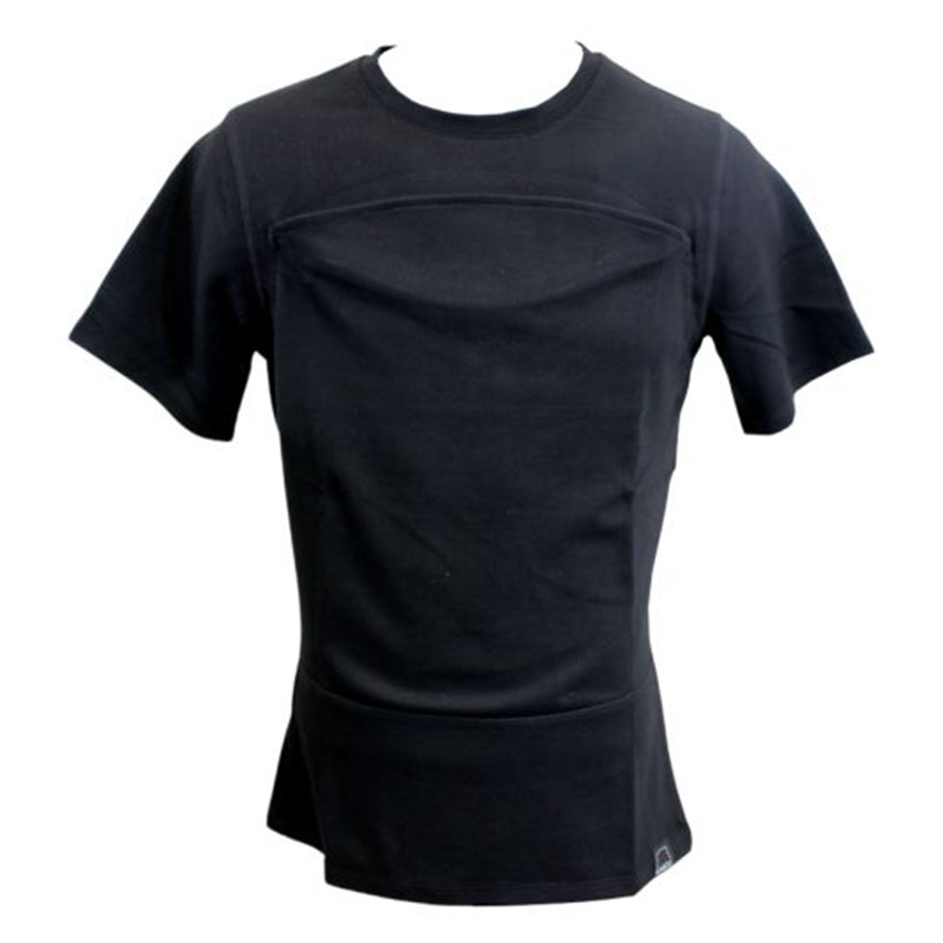 T-shirt Porte-bébé Homme Taille S Noir 