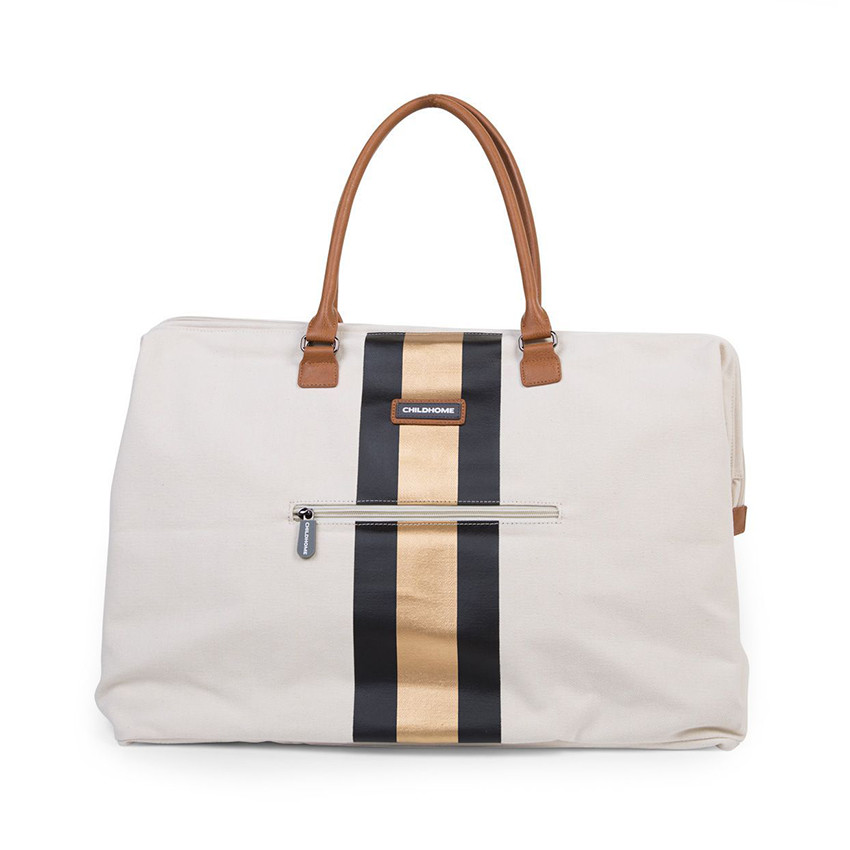 Sac à langer Mommy Bag - Blanc/noir/or 