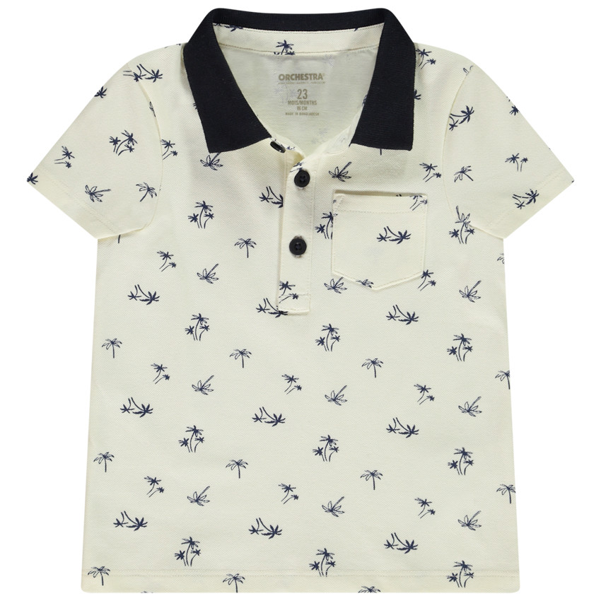 Polo manches courtes imprimé palmiers pour bébé garçon 
