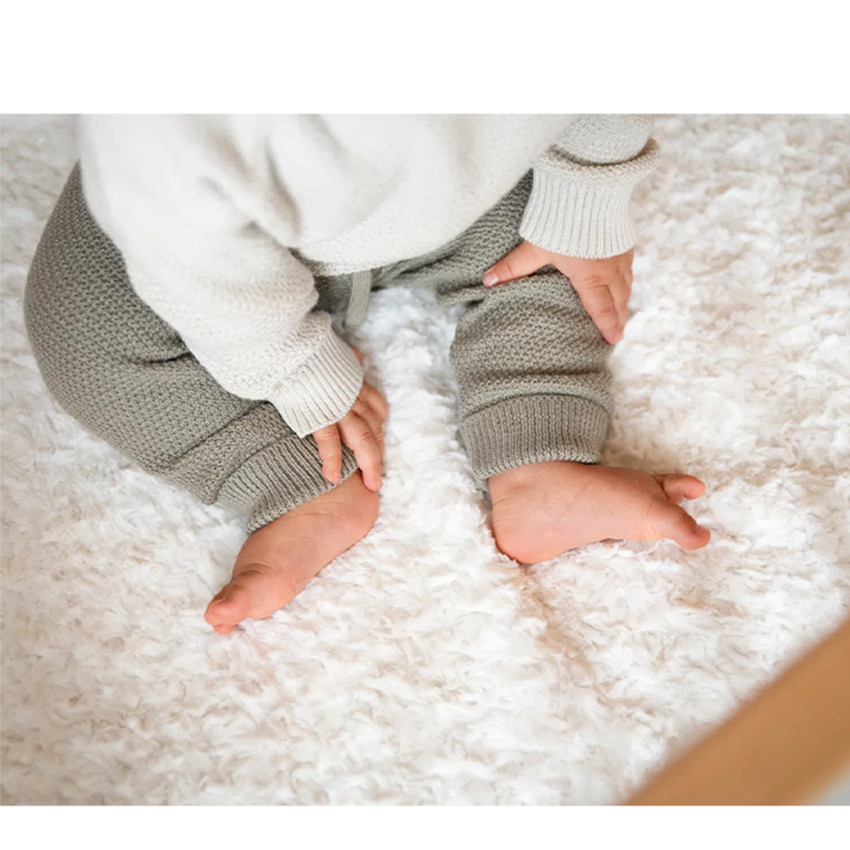 Couverture berceau Snow - Blanc cassé 100x135cm 