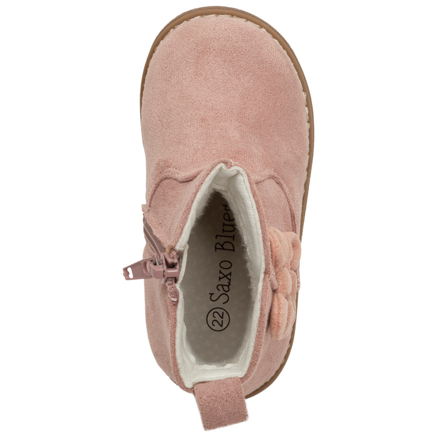 Laarsjes met suède-effect en knopen voor meisjes 