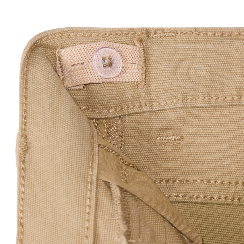 Broek met gestreepte geweven riem en dubbele gesp voor jongens 