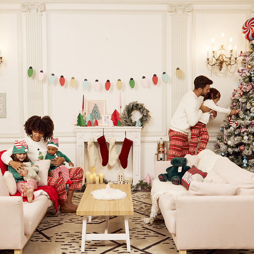 Pyjama de grossesse 2 pièces en sherpa imprimé noël  