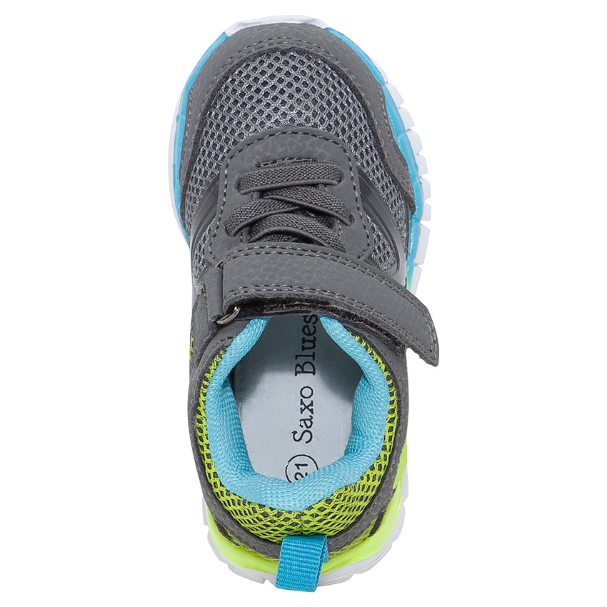 Sportieve sneakers met elastische veters en klittenbandsluiting 