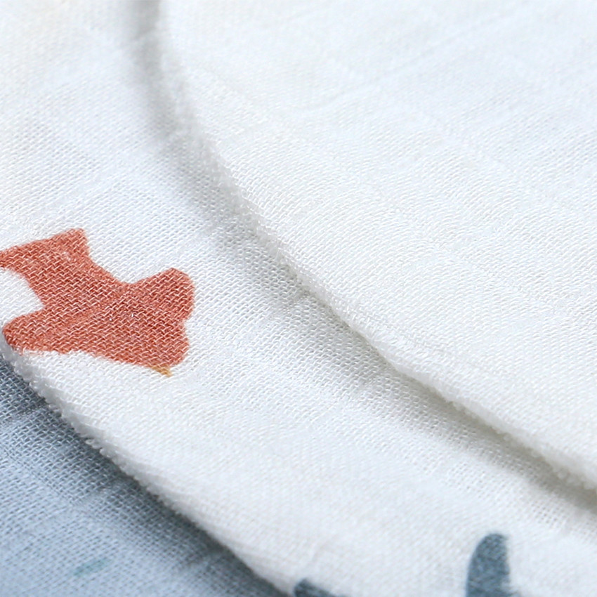 Lot de 3 bavoirs en mousseline de coton - Jungle 