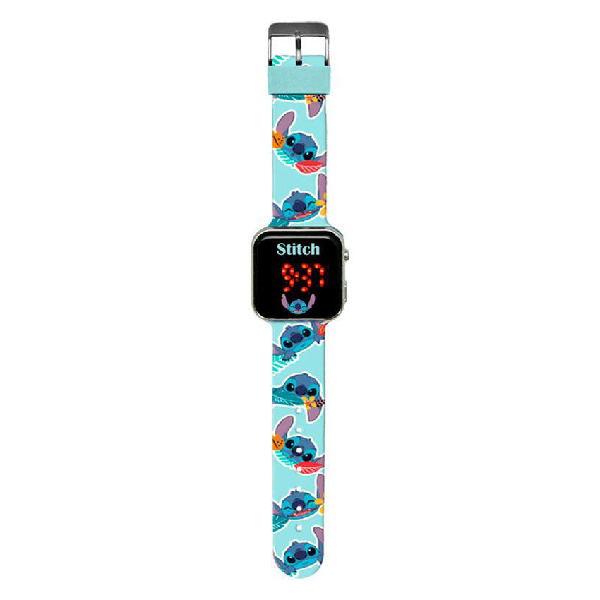 LED-horloge Stitch Blauw 