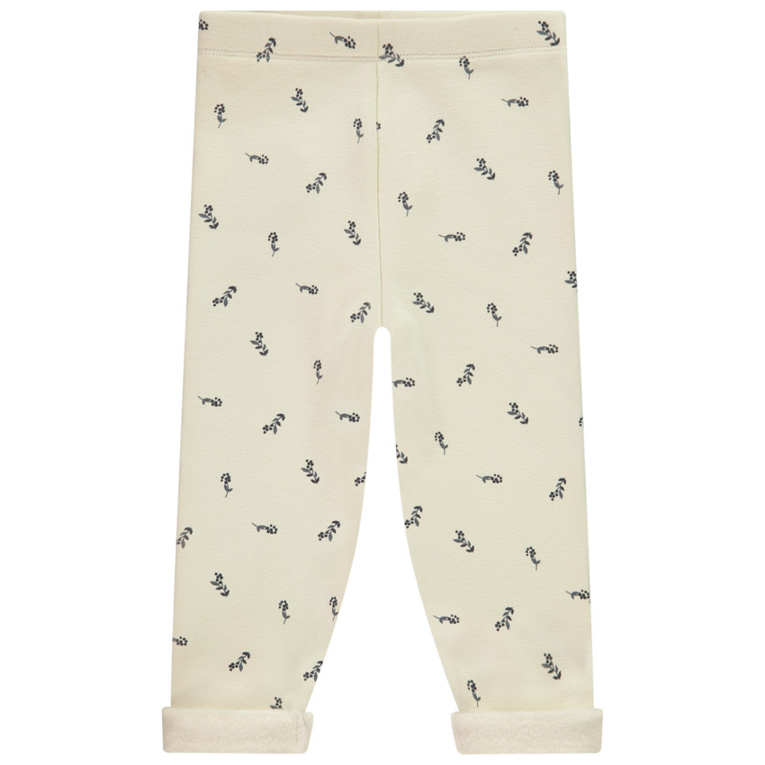 Sherpa gevoerde legging met bloemenprint voor meisjes 