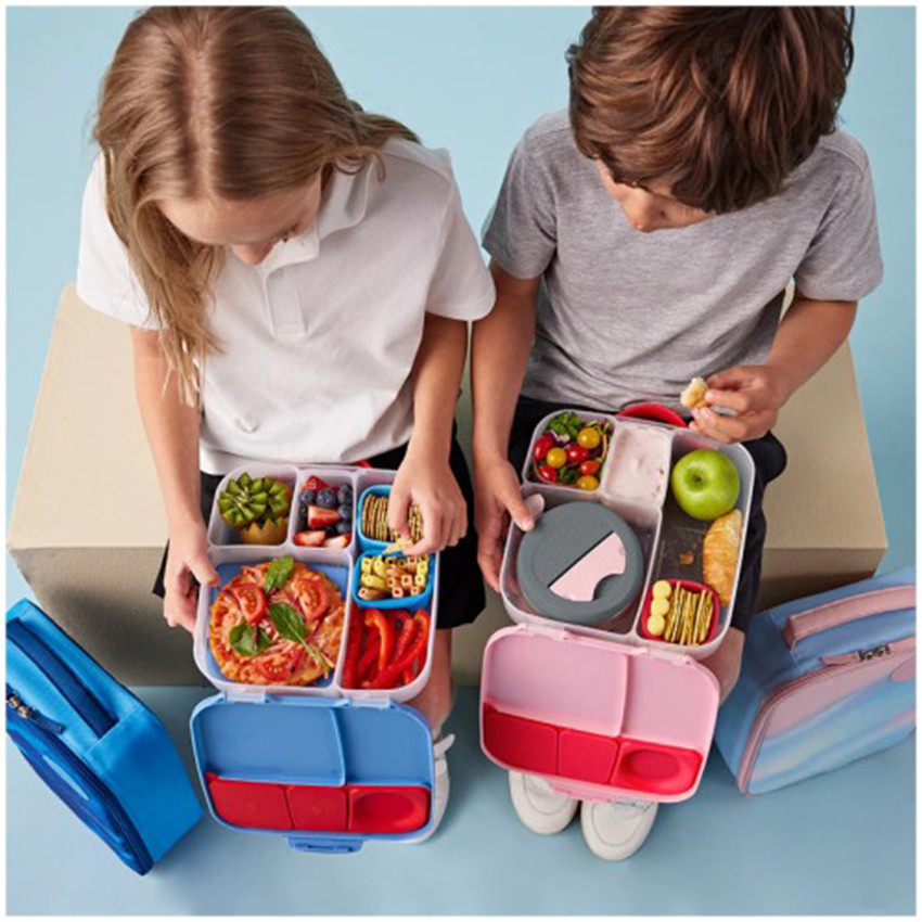 Lunchbox meerdere compartimenten Blauw 