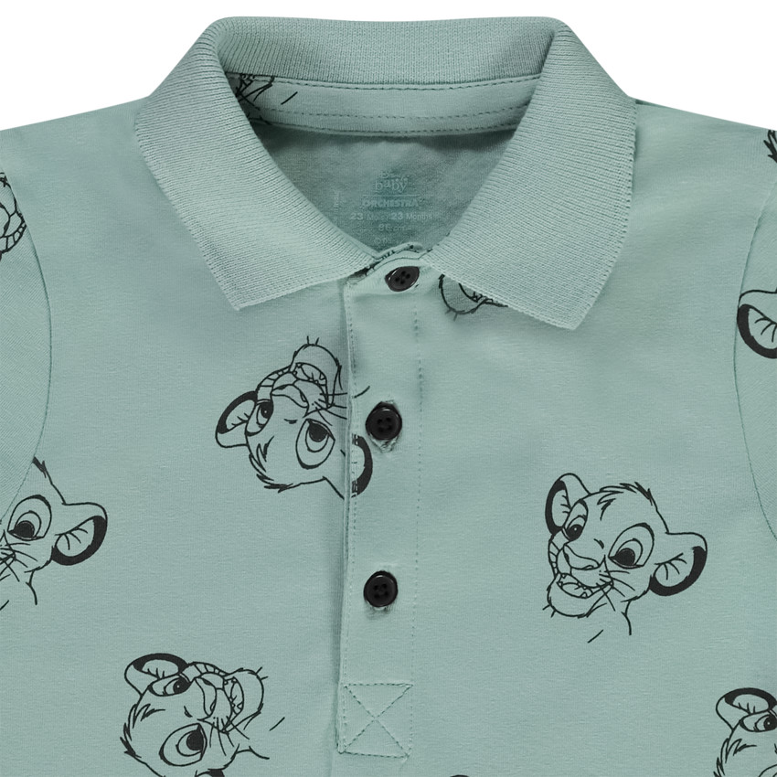 Polo manches longues imprimé Simba Disney pour bébé garçon 