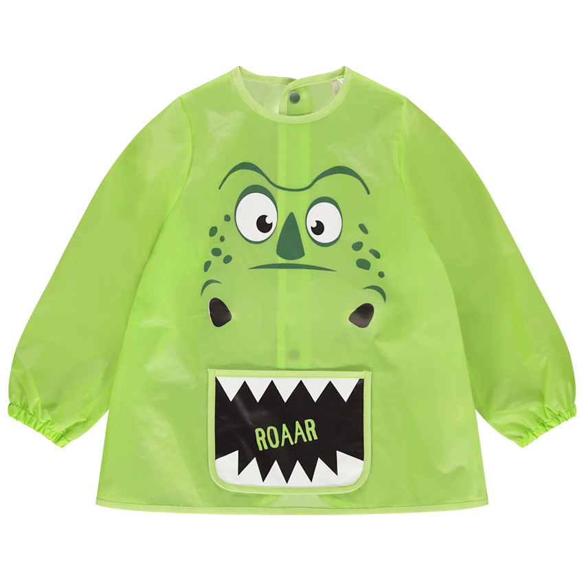 Tablier manches longues print dinosaure 