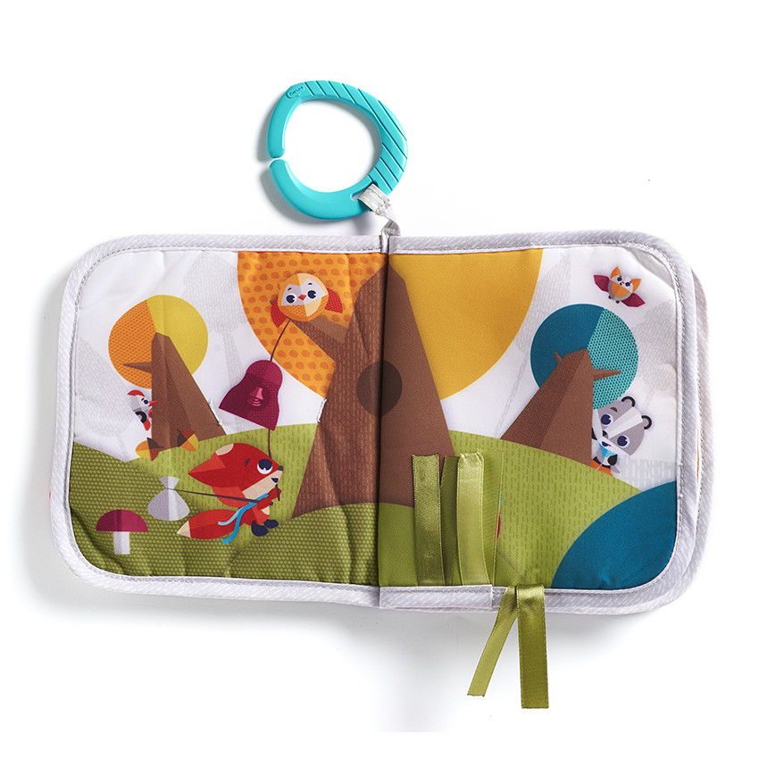 Livre en tissu "Devine où je voyage" 