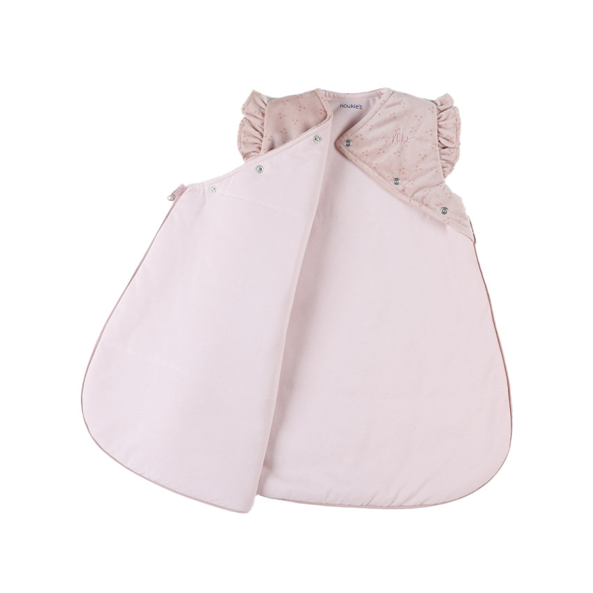 Gigoteuse sans manches en veloudoux 50 cm Libellule rose 