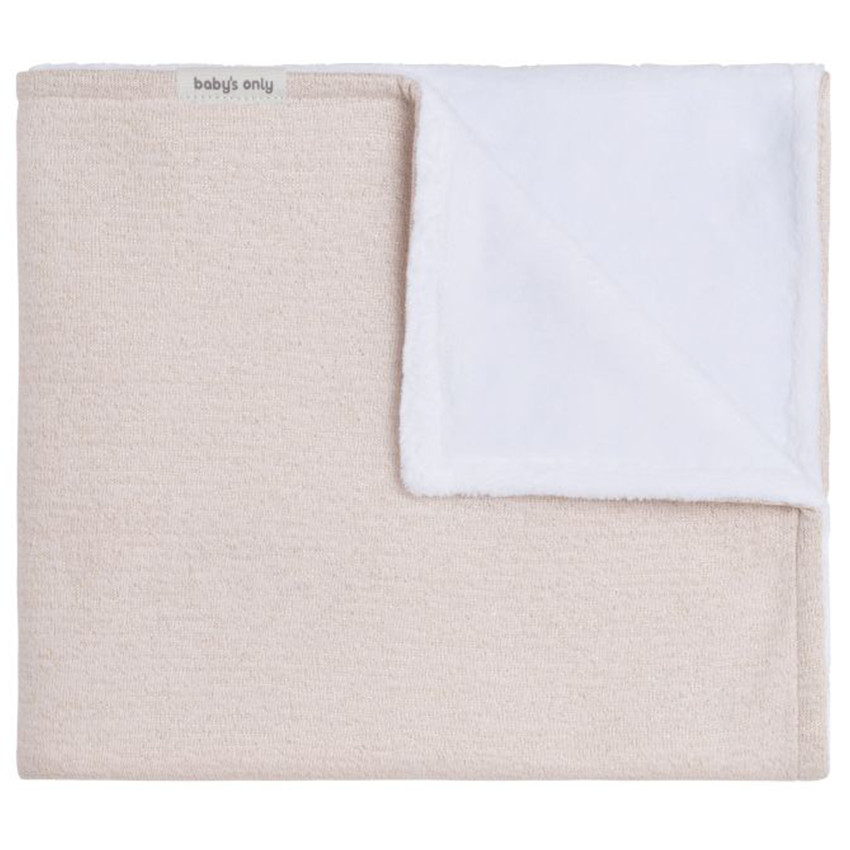 Couverture berceau Teddy Sparkle Ivoire Doré 70x95cm 2,5 TOG 