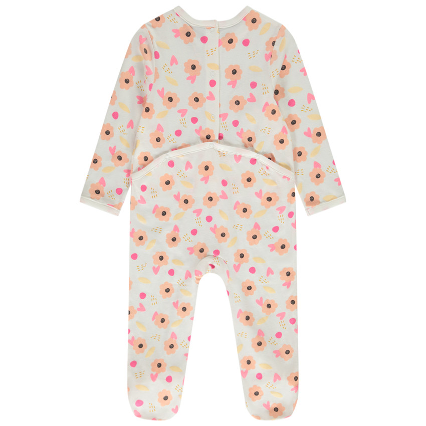 Pyjama in jersey met bloemenprint voor baby meisje 
