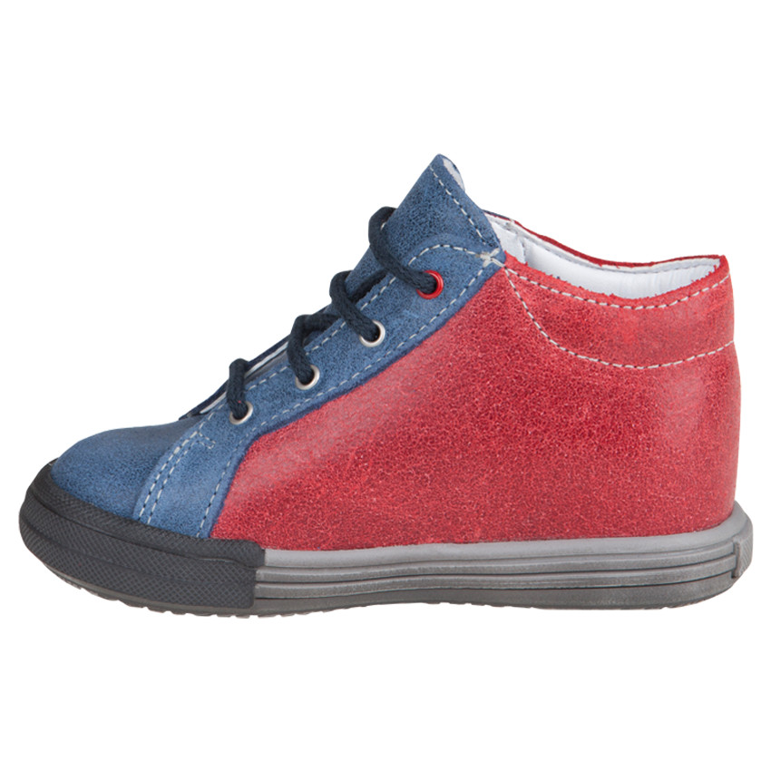 Laarsjes in leder veters inzetstuk 