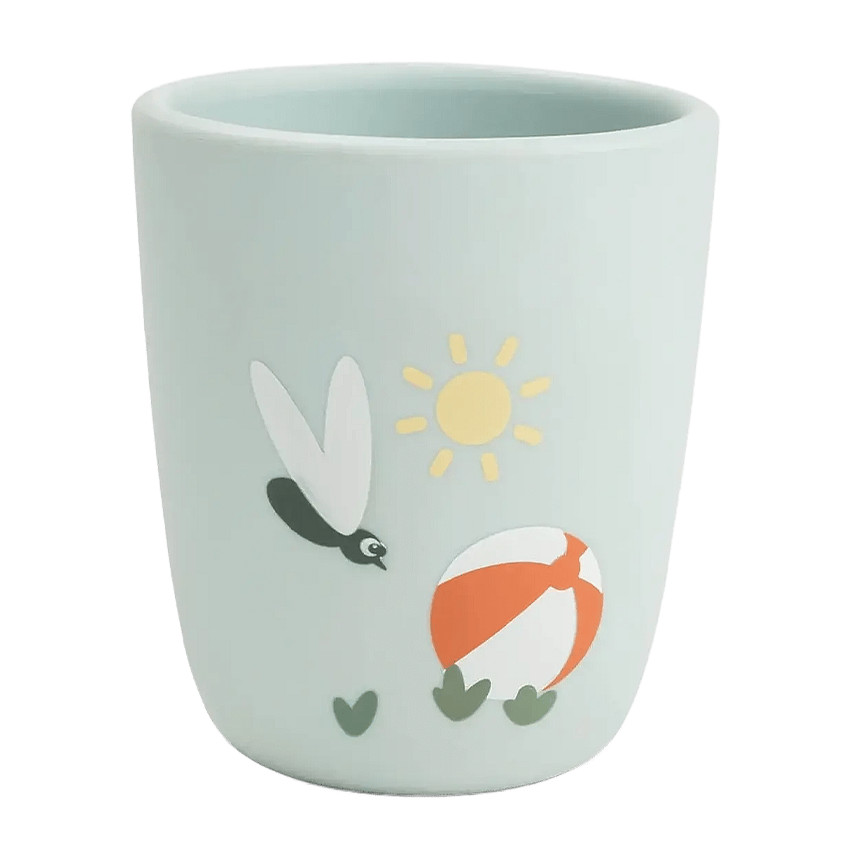 Mini gobelet en silicone Playground Bleu 