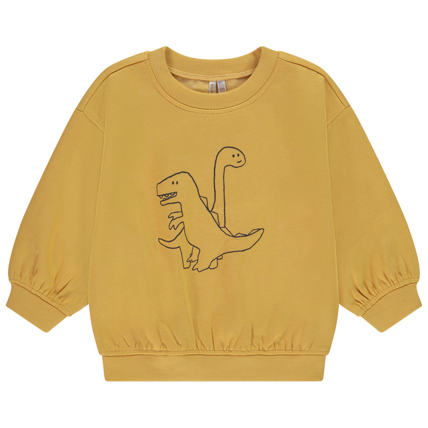 Fleece sweatshirt oversized met fantasieprint voor baby jongen 