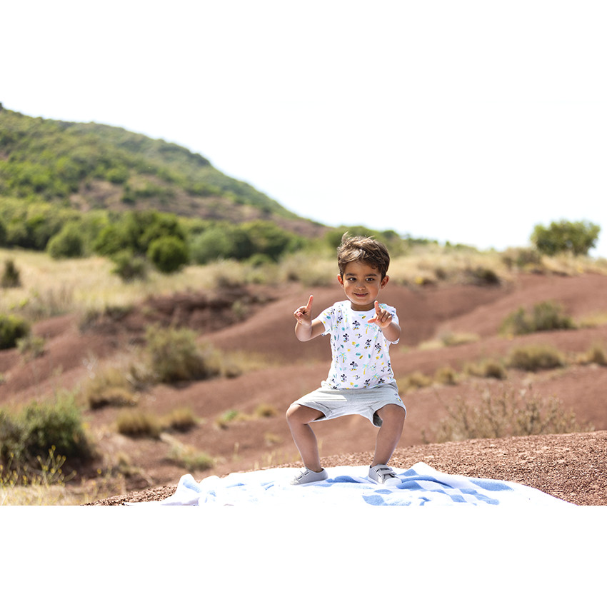 Ensemble de plage t-shirt et bermuda Mickey Disney  
