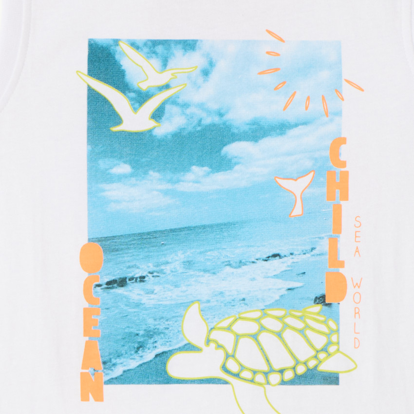 Débardeur en jersey motifs fantaisie garçon 