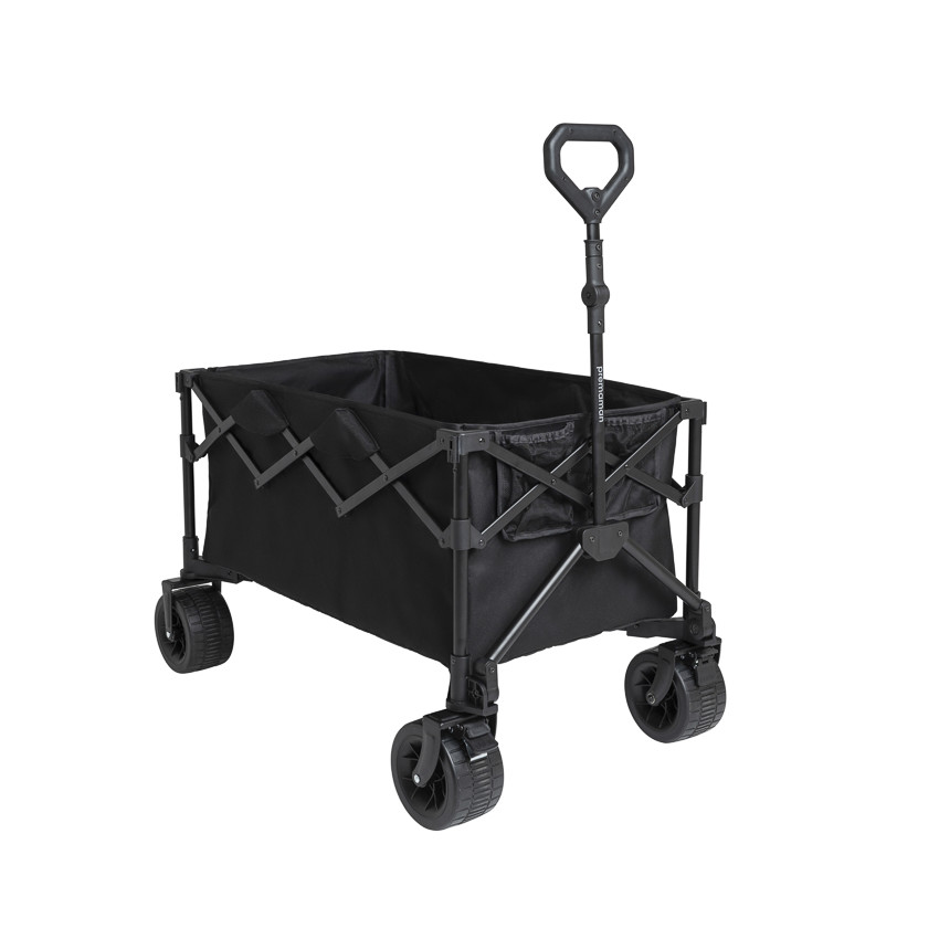 Chariot de transport pliable noir 