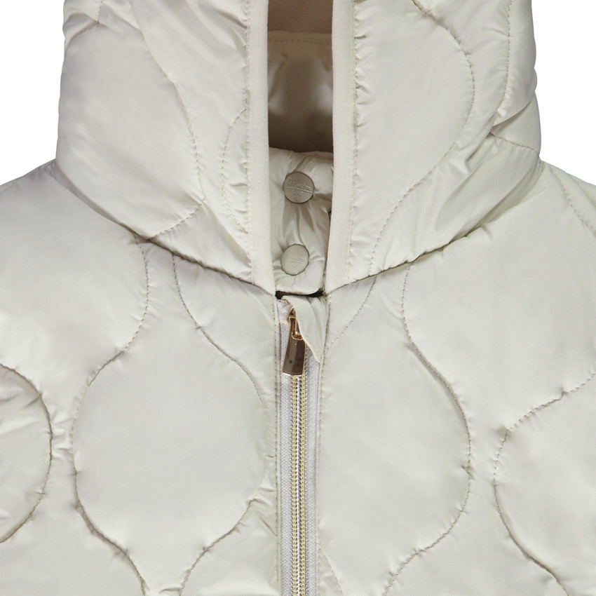 Doudoune longue sans manches à capuche pour fille 