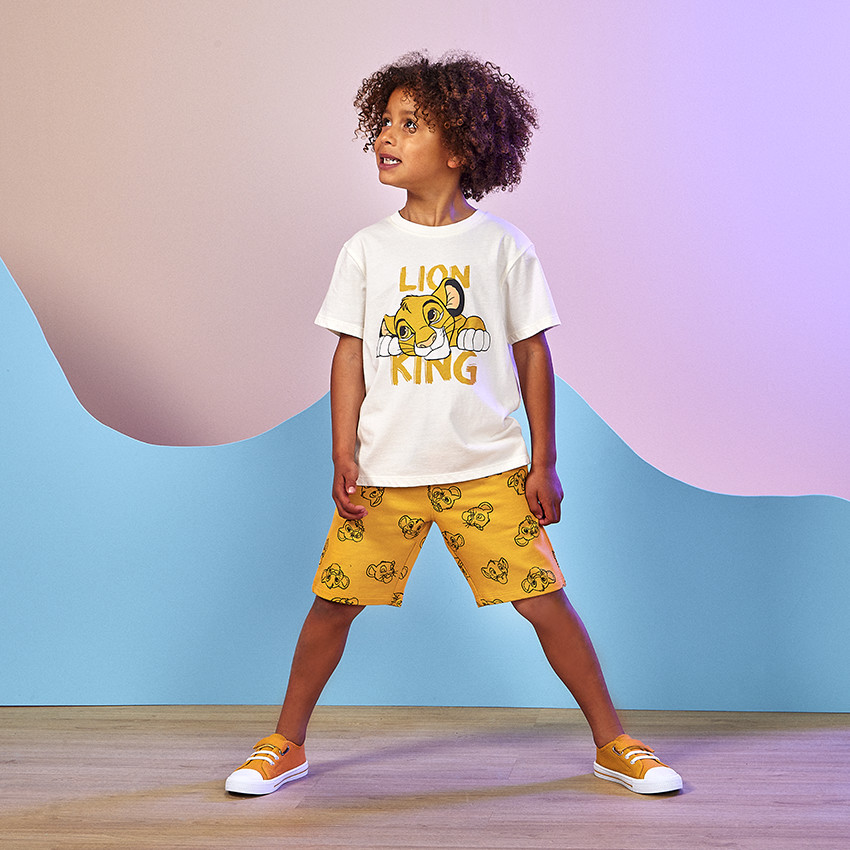 T-shirt manches courtes print Le Roi Lion Disney pour garçon 