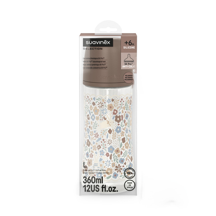 Biberon physiologique SX PRO L 360ml Wonderland Liberty beige 