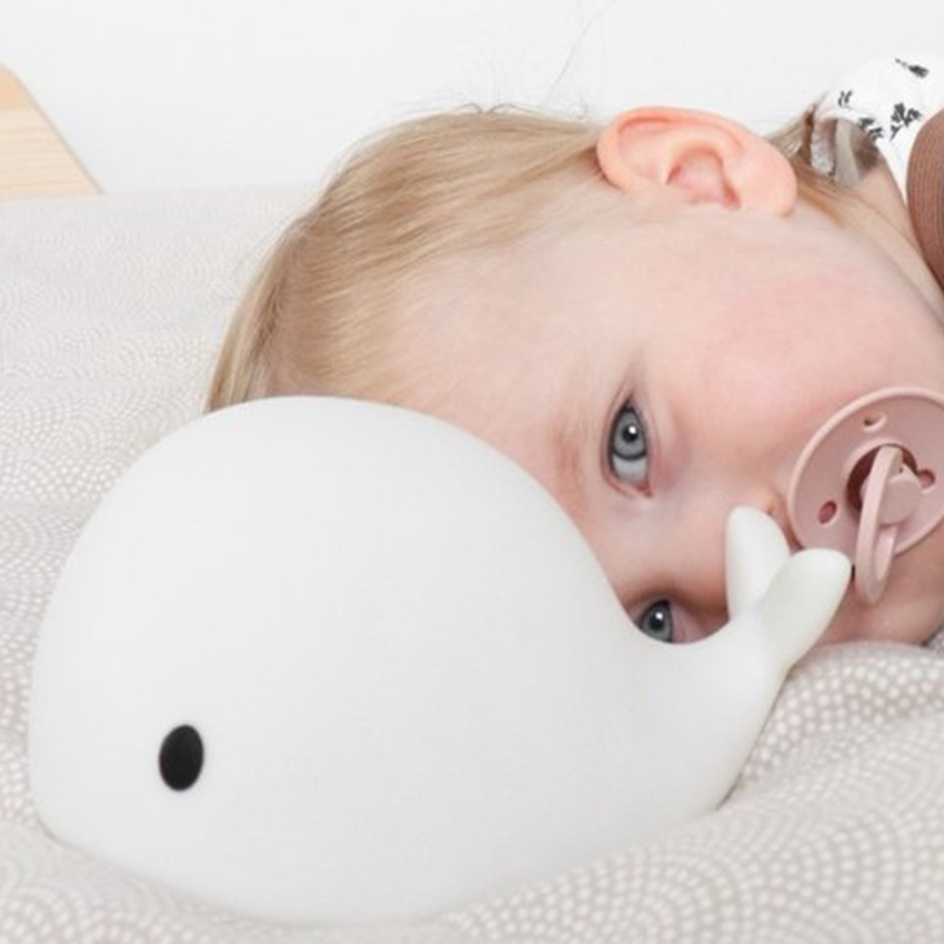 Veilleuse - Moby la baleine - Blanc - rechargeable 