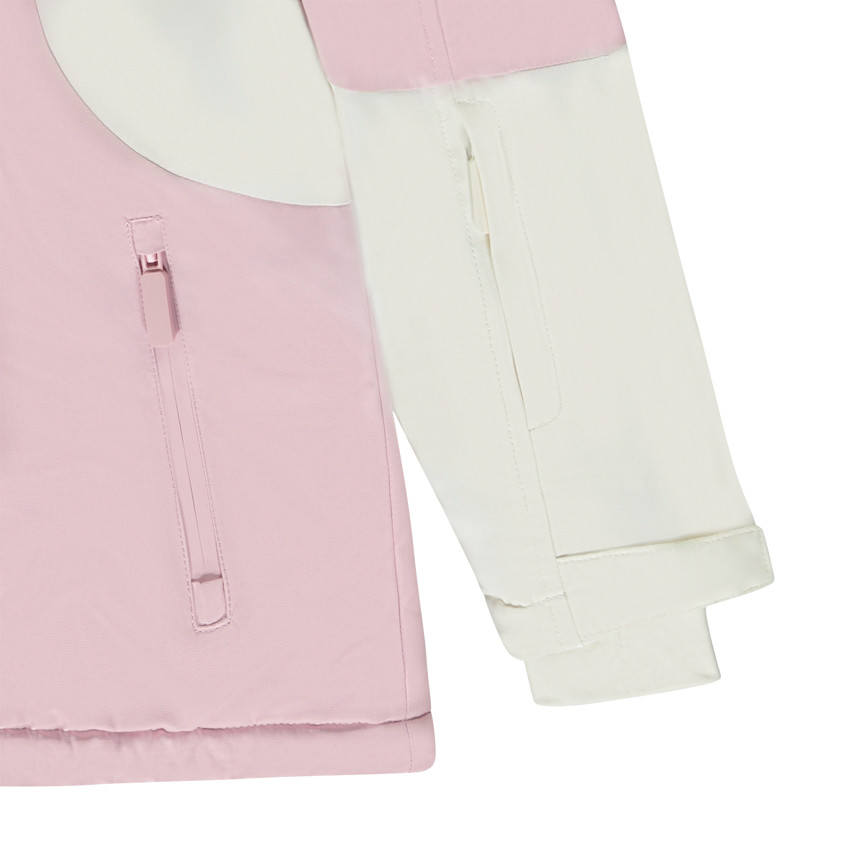 Blouson de ski en toile déperlante effet colorblock pour fille 