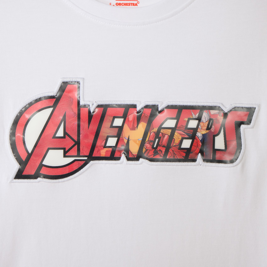 Langarm T-shirt voor jongens met lenticulaire Avengers Marvel-print 