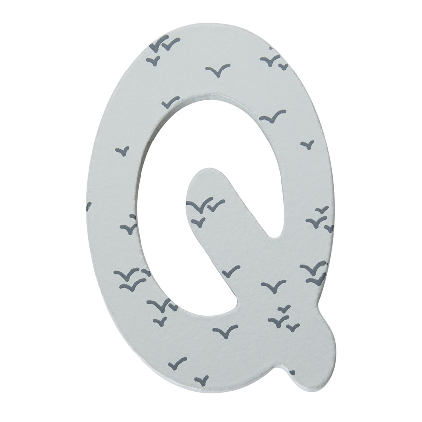 Houten decoratieve letter Q 
