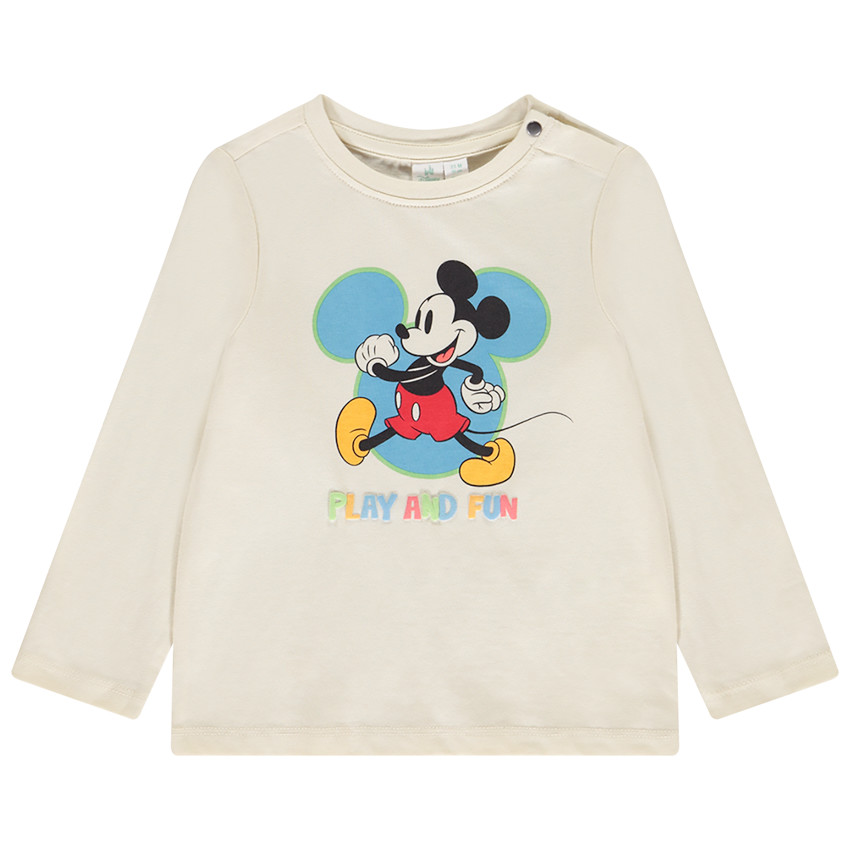 T-shirt manches longues Mickey Disney pour bébé garçon 