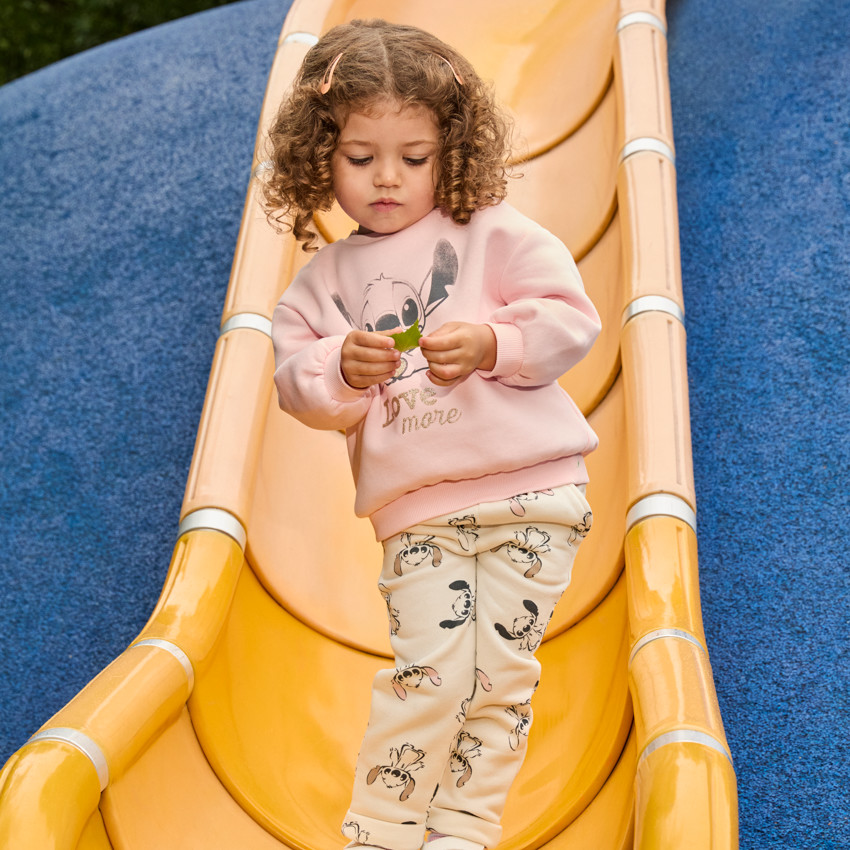 Ensemble Sweat + jogging Stitch Disney pour bébé fille  