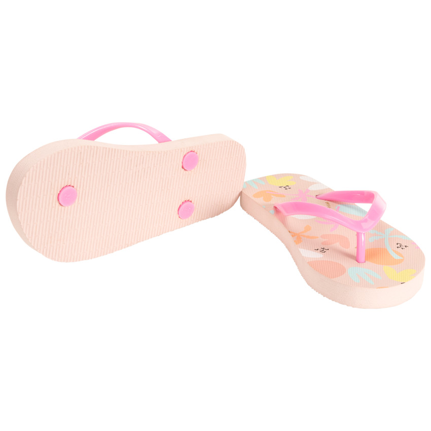 Tongs imprimé palmiers arty pour fille avec lanière selon l'âge 