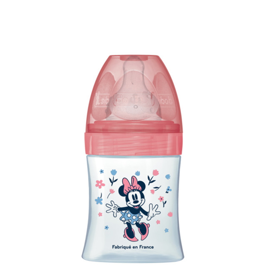 Biberon anti-colique Disney Minnie 150 ml 0-6 mois – Rose 