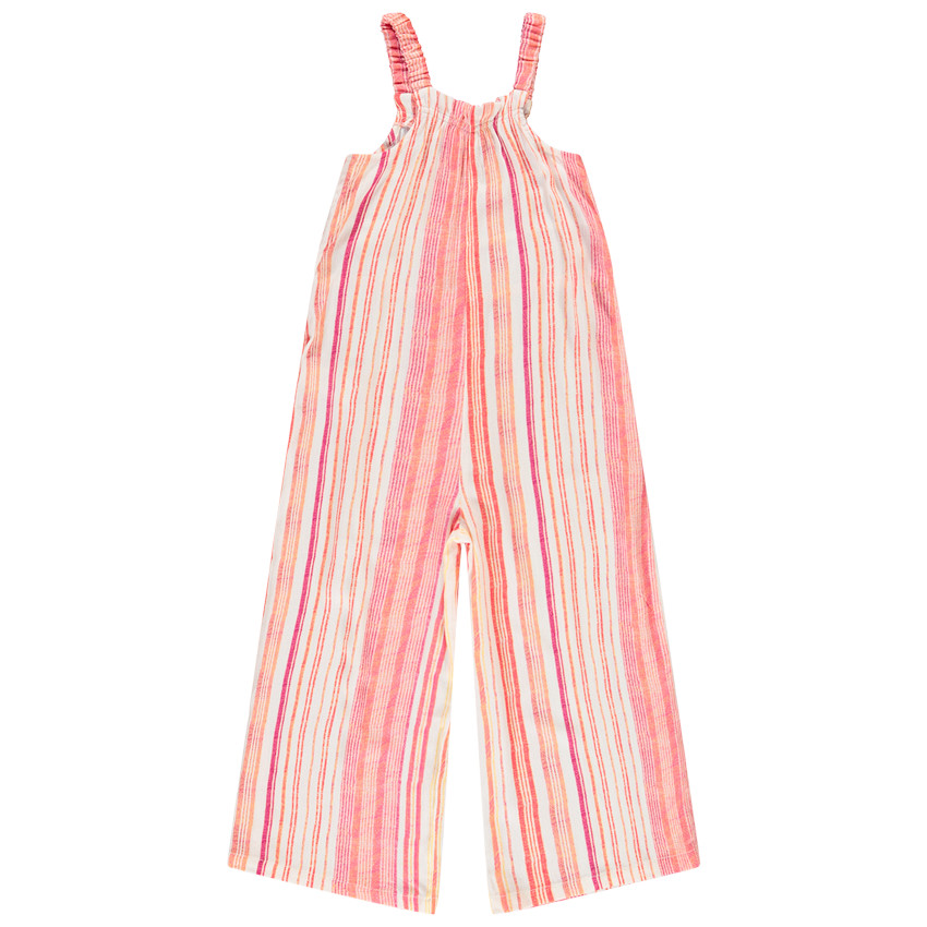 Combinaison longue en voile avec rayures pour fille  