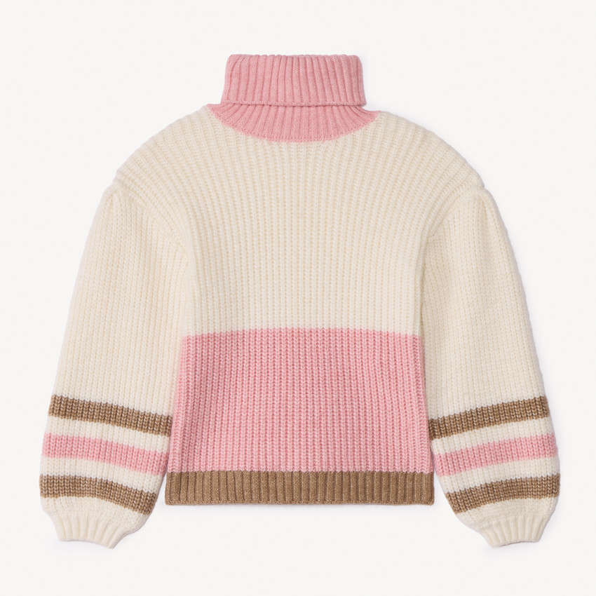 Oversized trui met een rolkraag voor meisjes 