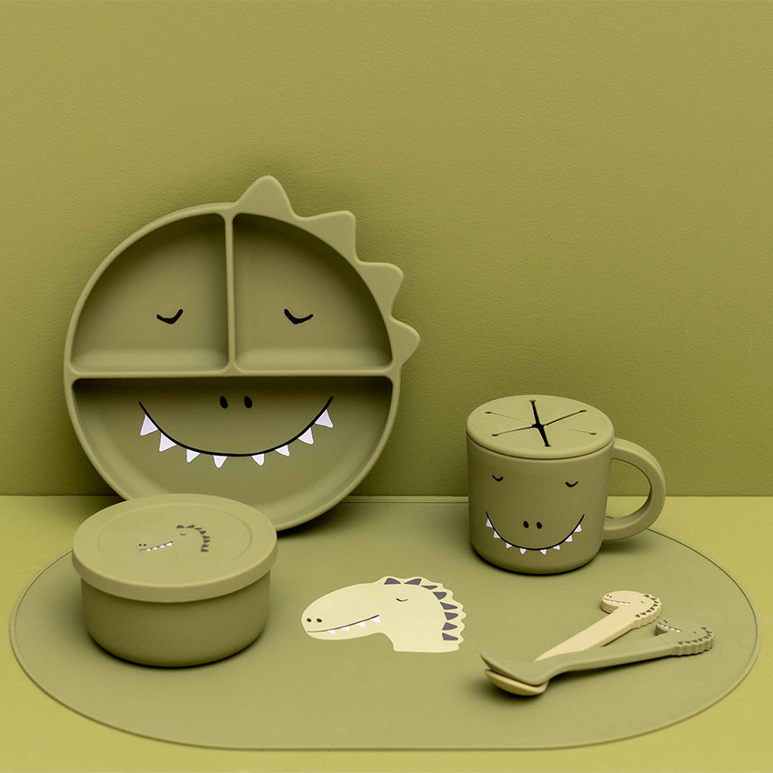 Boîte à collations en silicone Mr. Dino 