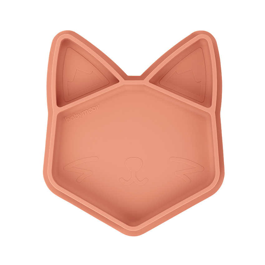 Assiette compartimentée en silicone ISY PLATE - Renard 