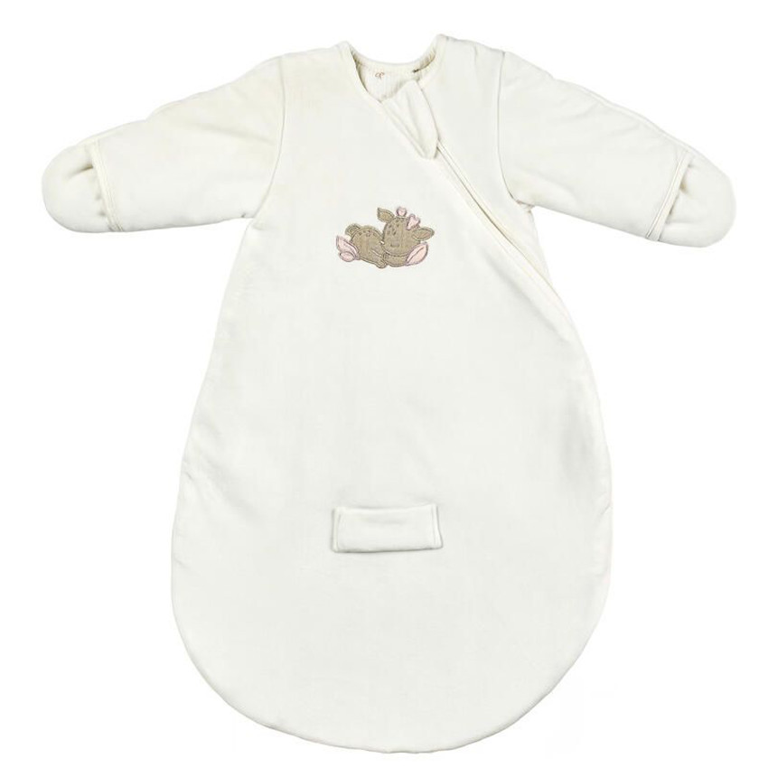 Slaapzak afneembare mouwen en wantjes - 60cm - FanFan - Wit 