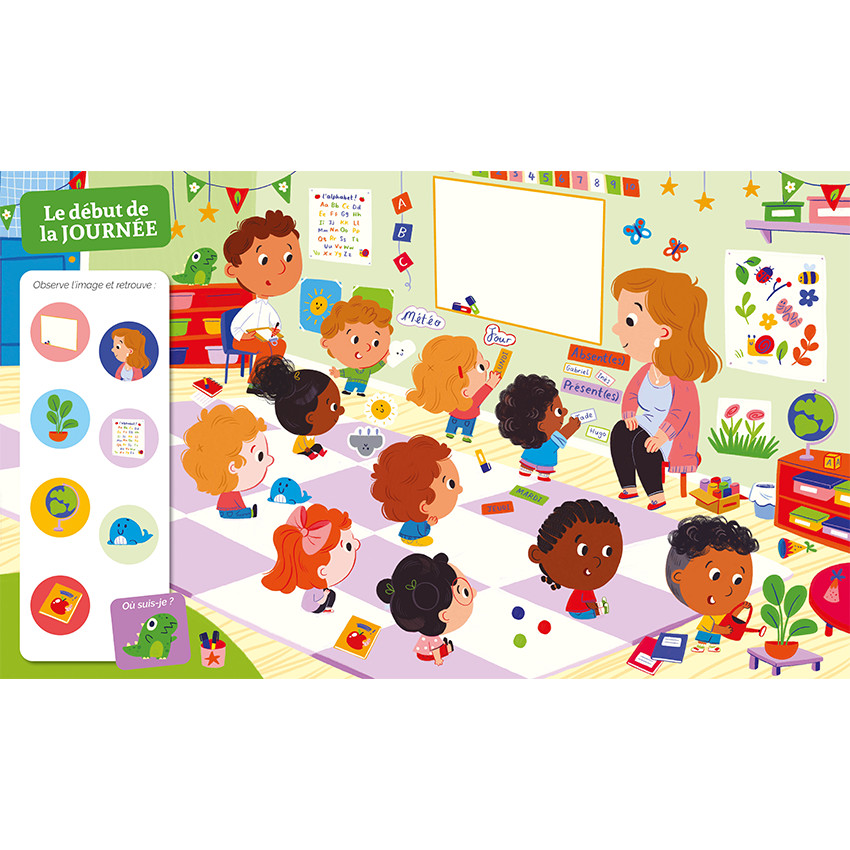 Livre Cherche et trouve "A la maternelle" 3ans+ 