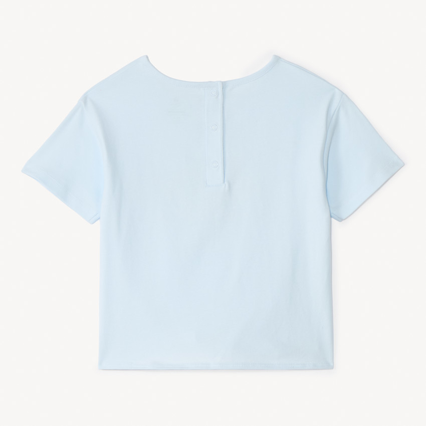 T-shirt manches courtes noué avec Stitch et Angel Disney pour bébé fille 