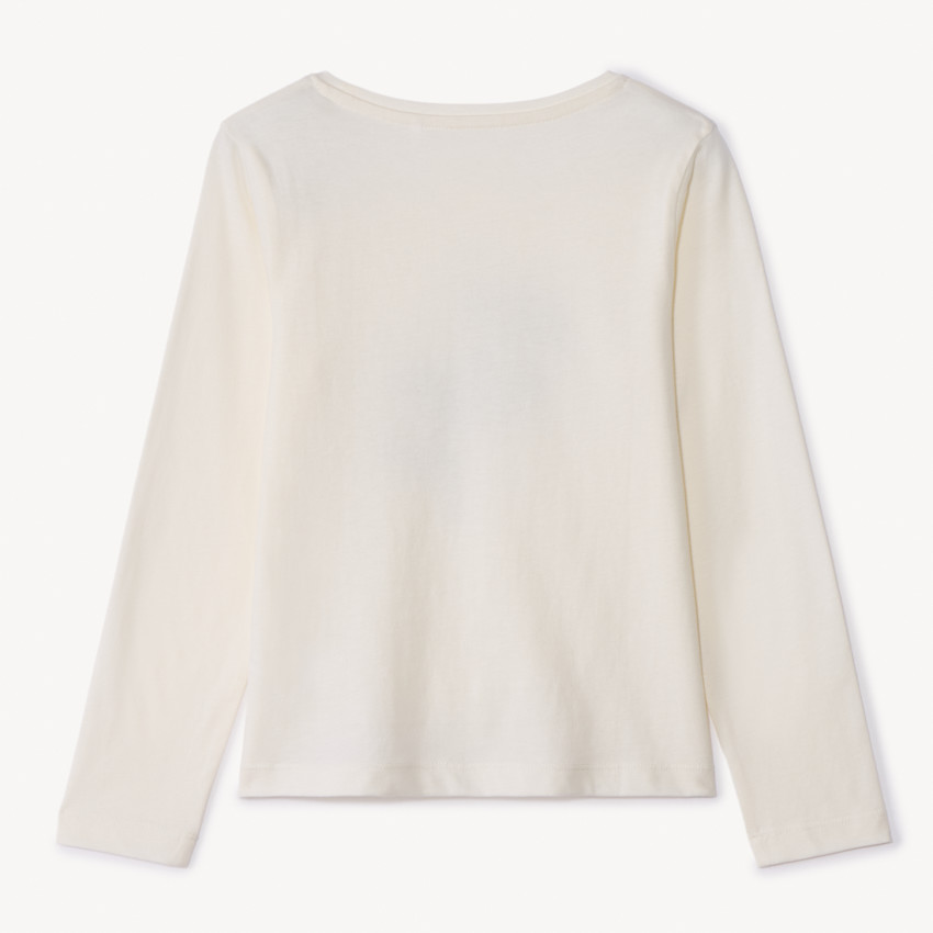 T-shirt manches longues print fantaisie pour fille 
