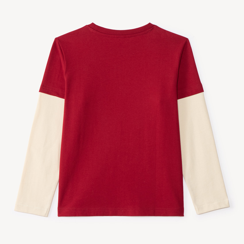 T-shirt garçon manches longues effet 2-en-1 Spider-Man Marvel 