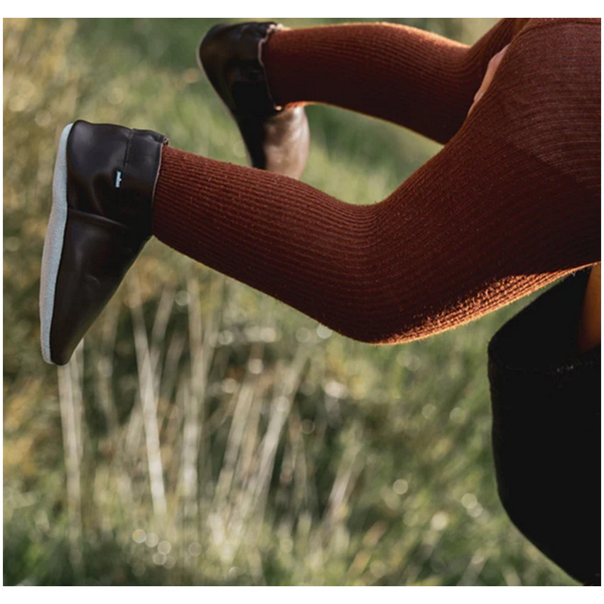 Slofjes Babysoft 18-24M leder Brown 