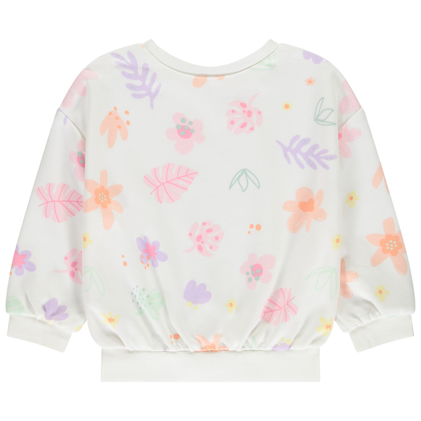 Sweatshirt in fantasie-molleton voor meisjes 