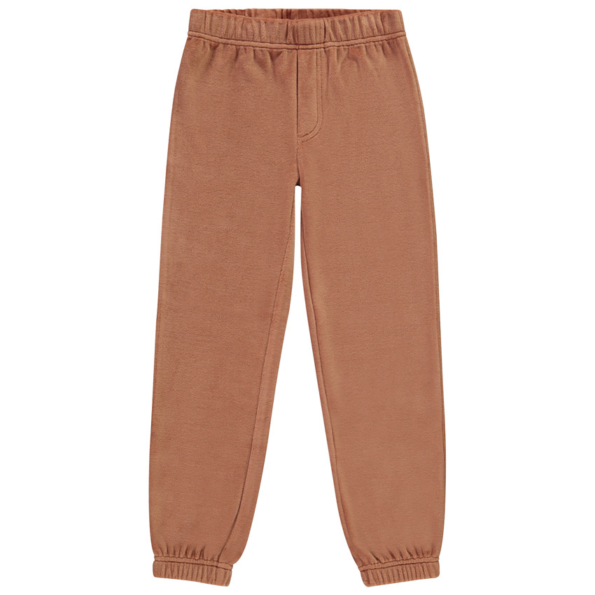 Set van 2-delig fluweel pyjama met aapmotief voor jongens 